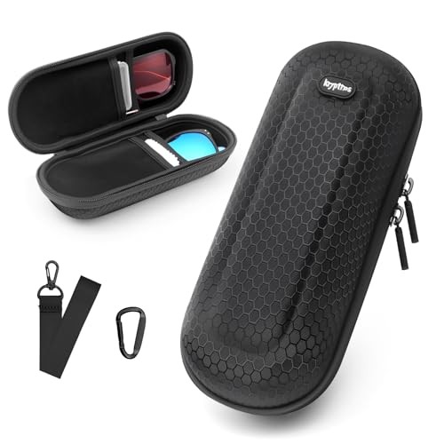Double Travel Sunglasses Organizer Case, Portable Safety Work Goggle Storage