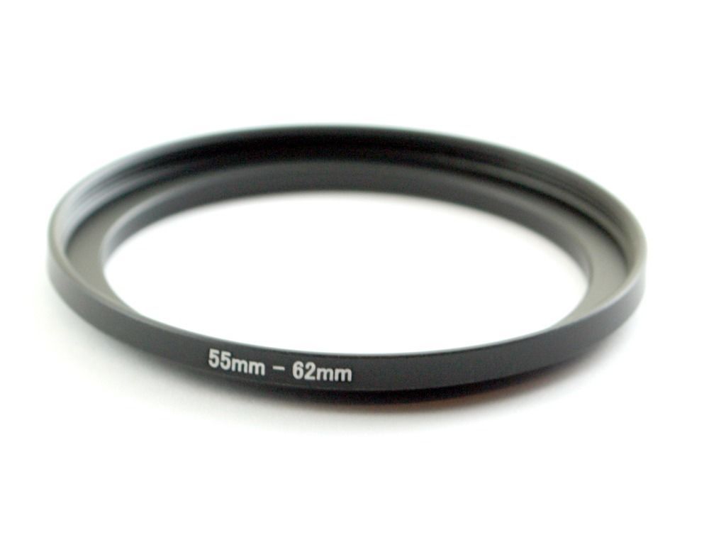 Step-Up Ring - 55mm to 62mm - For Filters Lens Hoods & More - 55-62mm