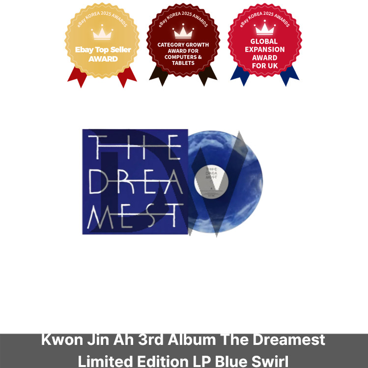 Kwon Jin Ah 3rd Album The Dreamest Limited Edition LP Blue Swirl