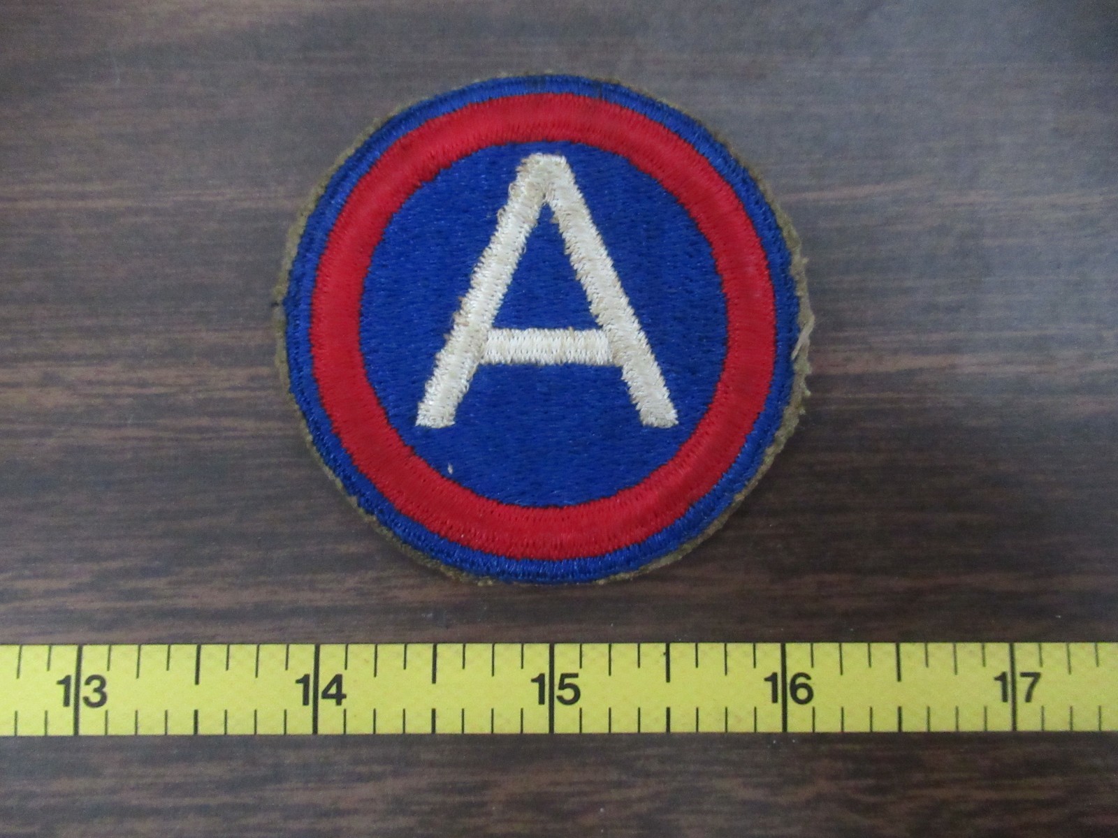 Vintage set of 2 patches 3rd Army Shoulder Army Service Forces Sleeve