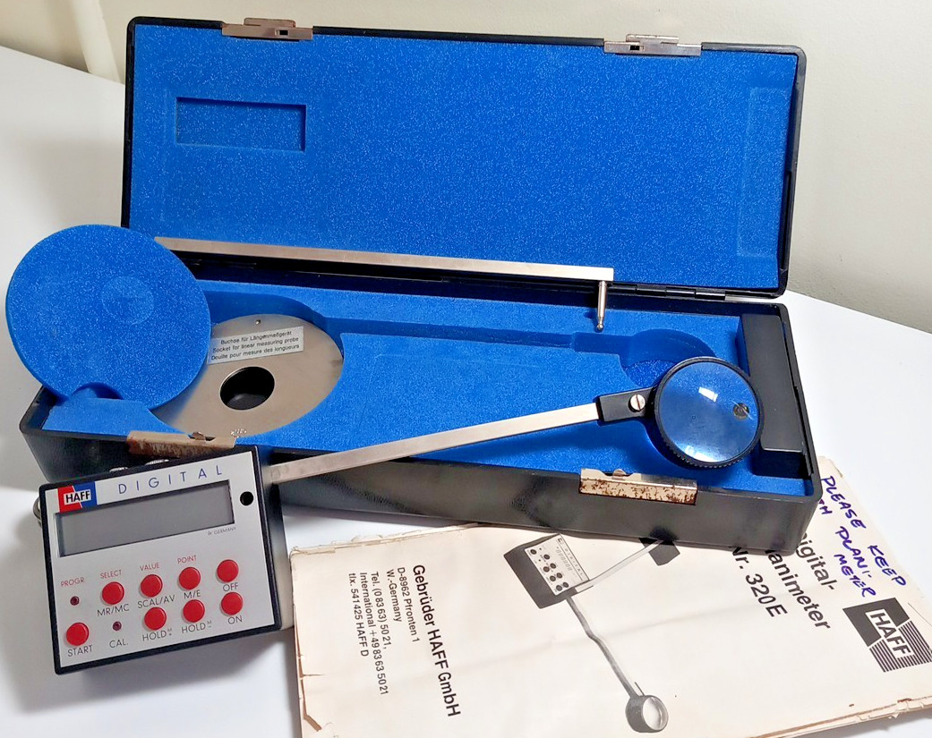 Vintage Haff Planimeter 320E Digital Measuring Instrument West Germany