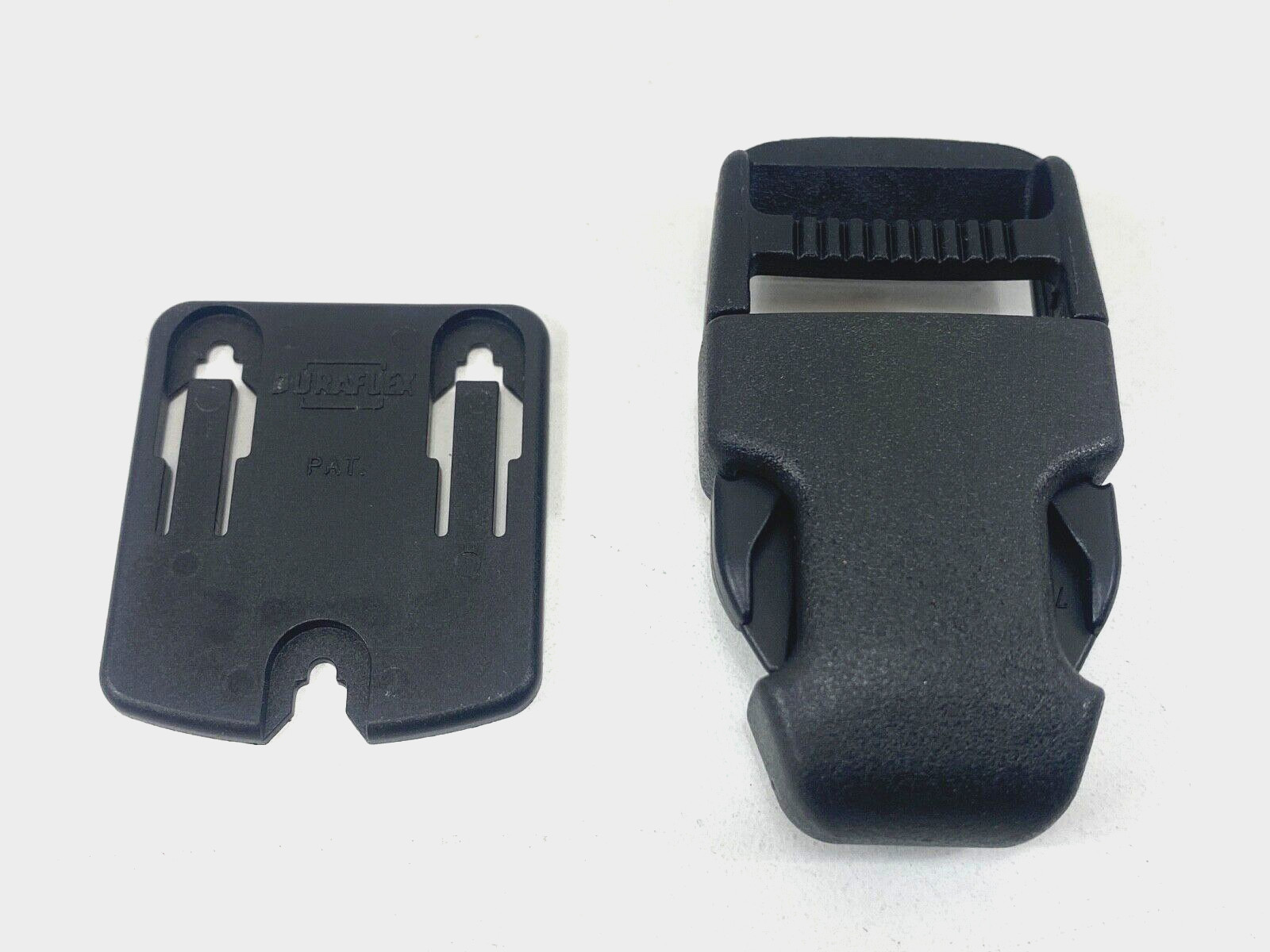 1" Side Release Surface Mount Surmount Military Pouch Replacement Buckle BLACK