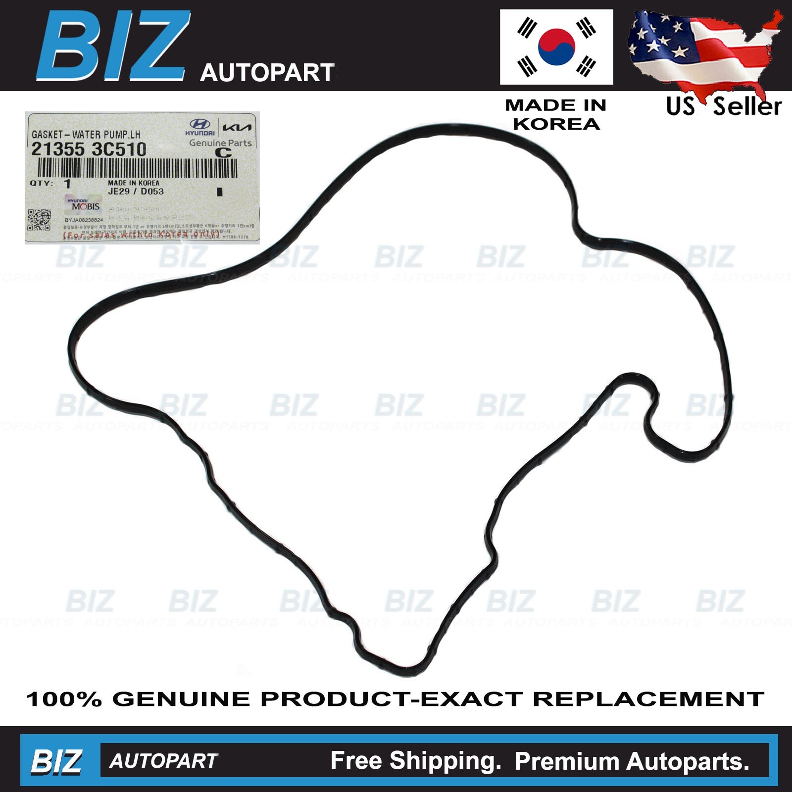 GENUINE Water Pump Gasket for 2006-2010 Hyundai Kia 3.3L 3.8L 21355-3C510