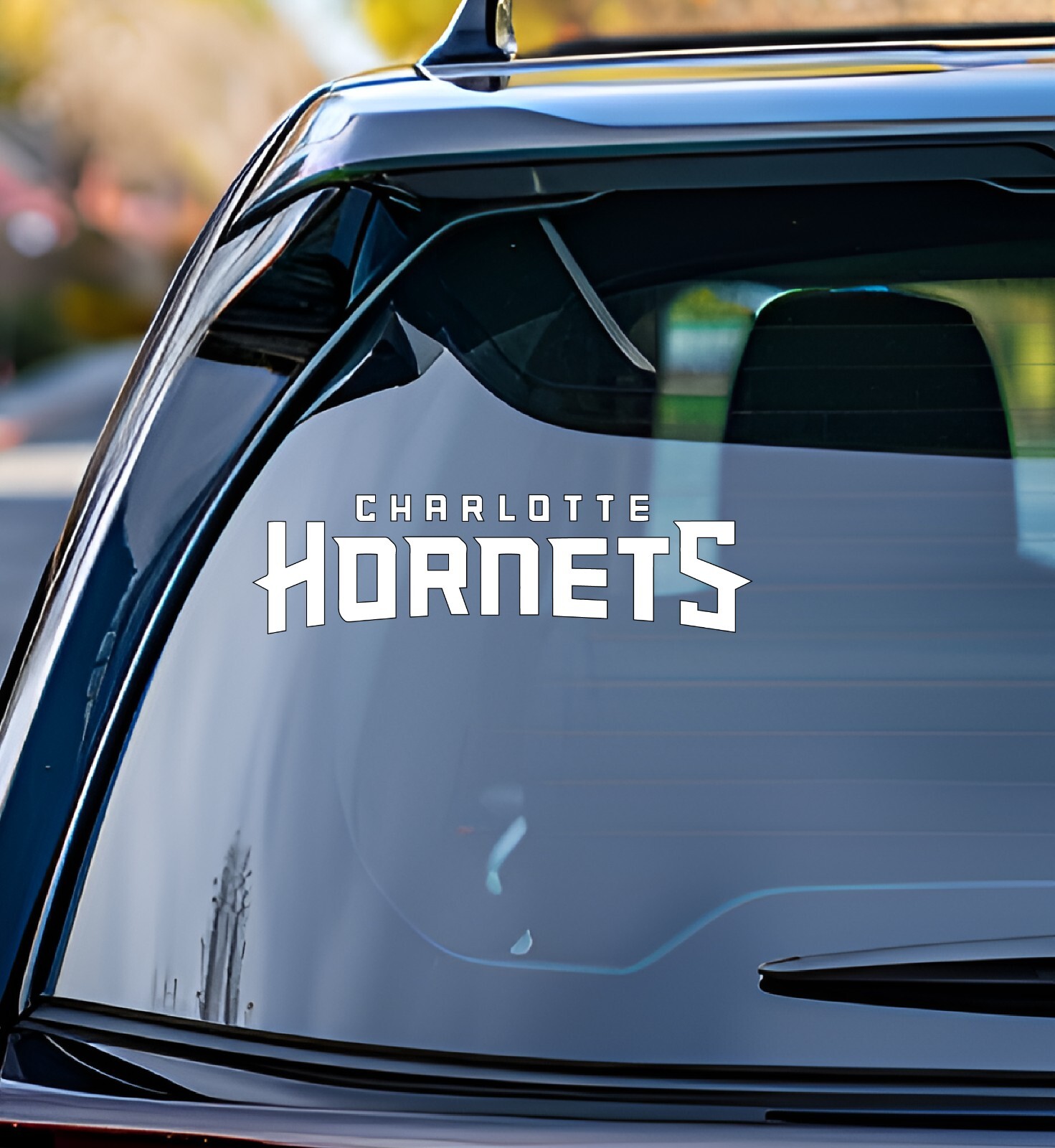 Charlotte Hornets Vinyl Decal Car Truck Vehicle Window Wall Sticker White v1