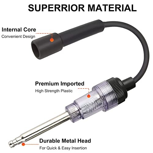 PCS Inline Spark Plug Tester, Light Lawnmower Engine Checker, 6-1Volt Pick Up 2