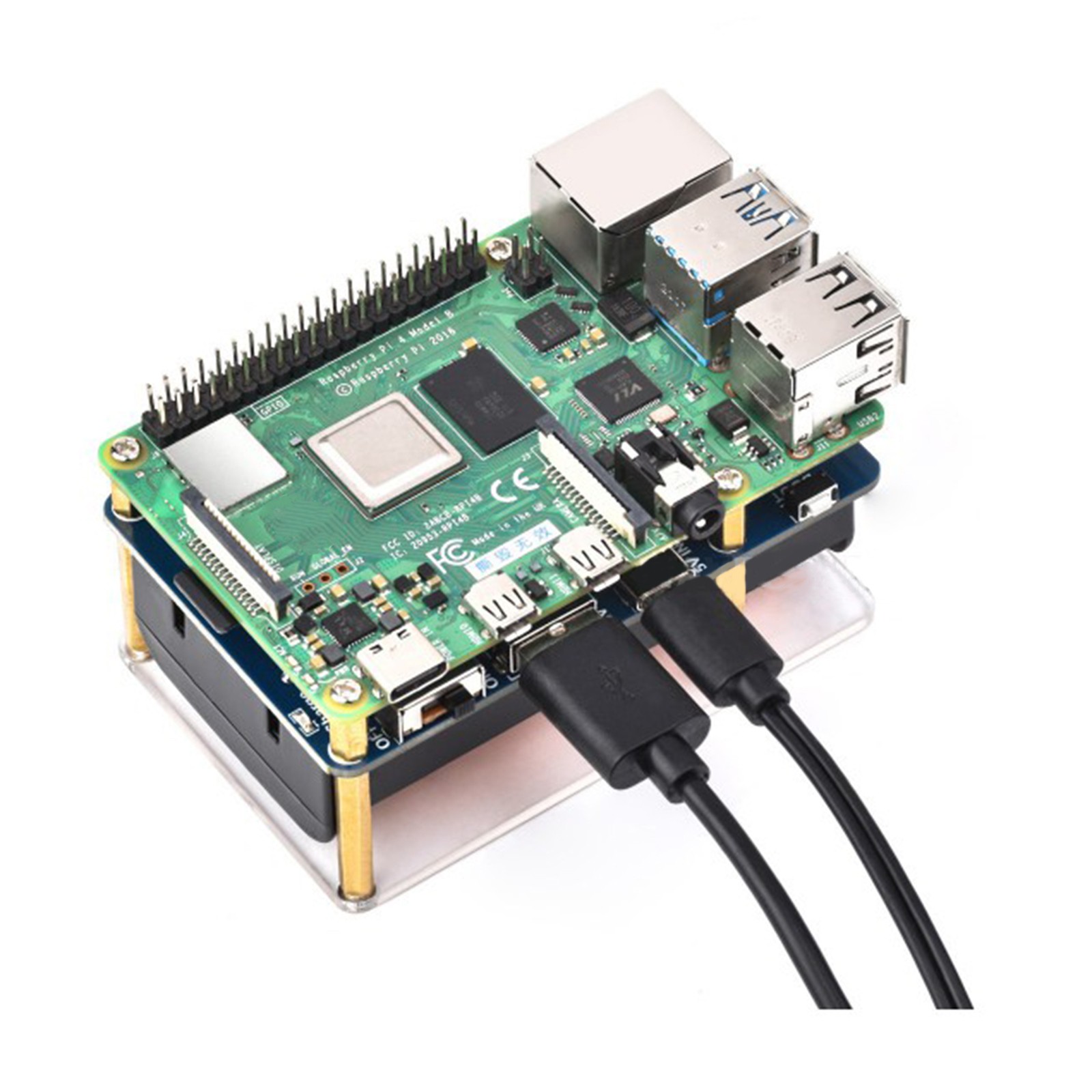 UPS HAT (D) Kit Fit For Raspberry Pi 5V Uninterruptible Power Supply Module