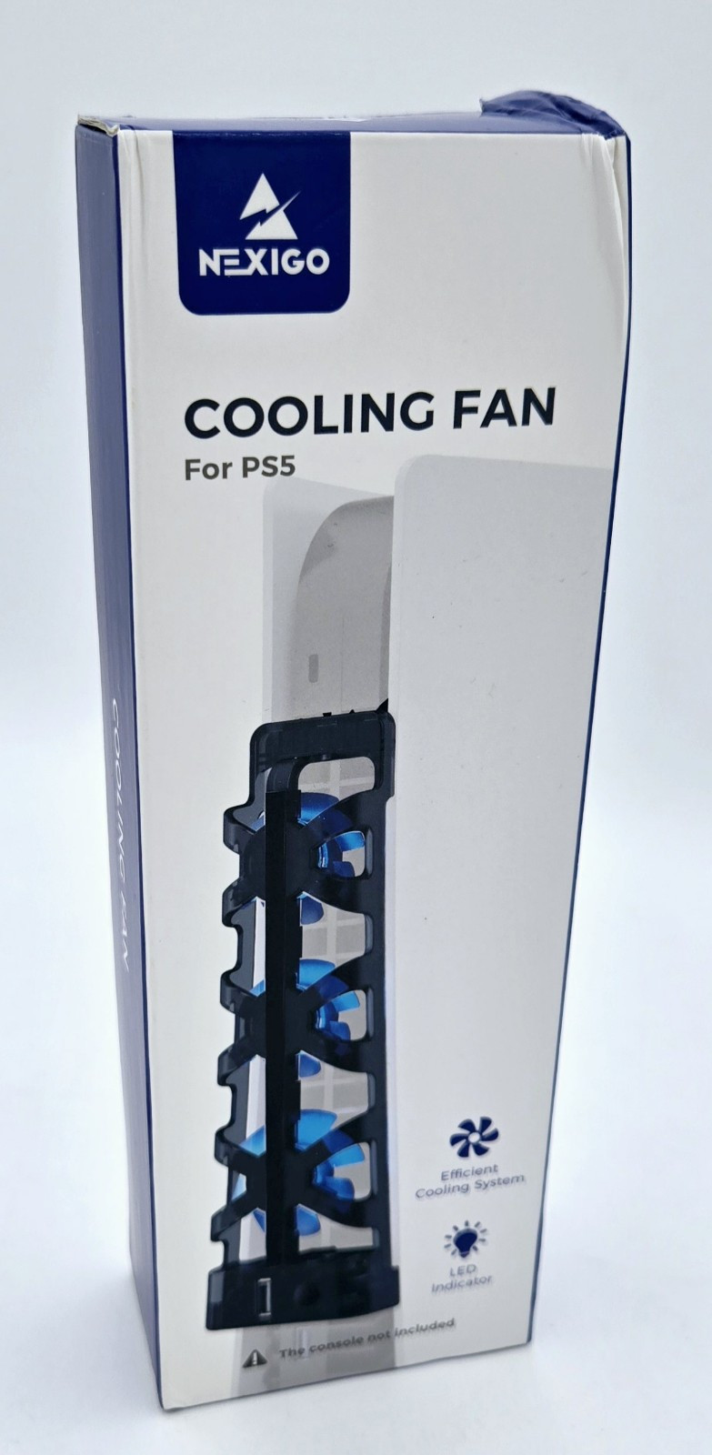 NexiGo PS5 Accessories Cooling Fan (Auto On/Off) with LED Light
