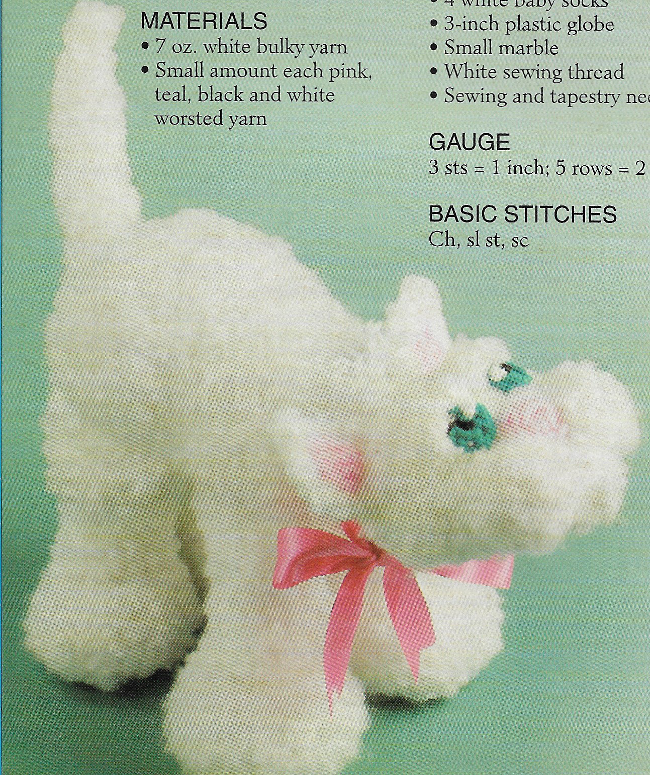 Scruffy Kitten crochet pattern instructions