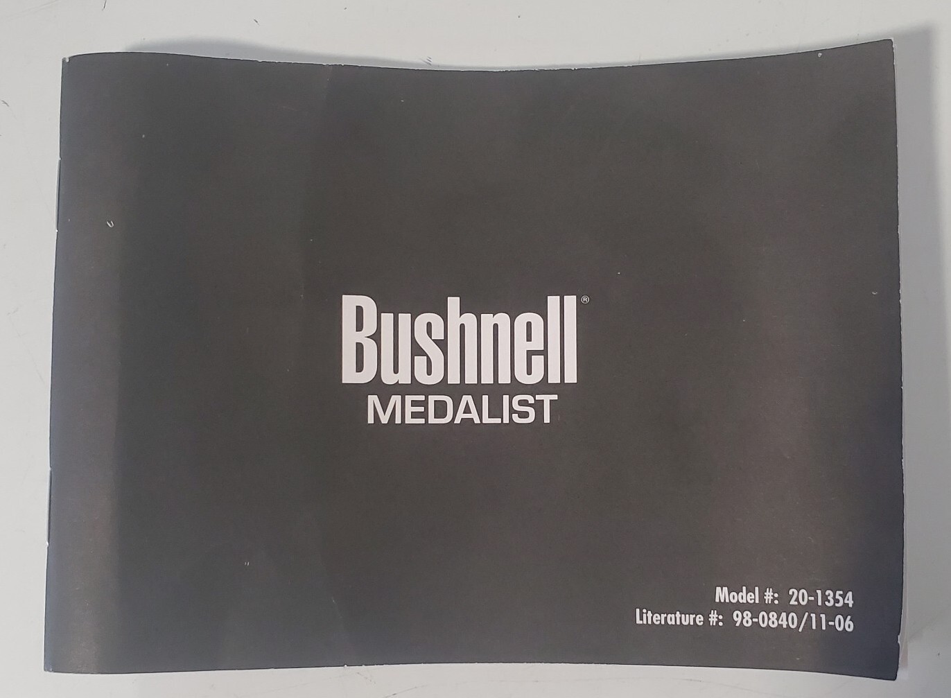 Bushnell Medalist 20-1354 Owner's Manual / Instruction Booklet Laser Rangefinder