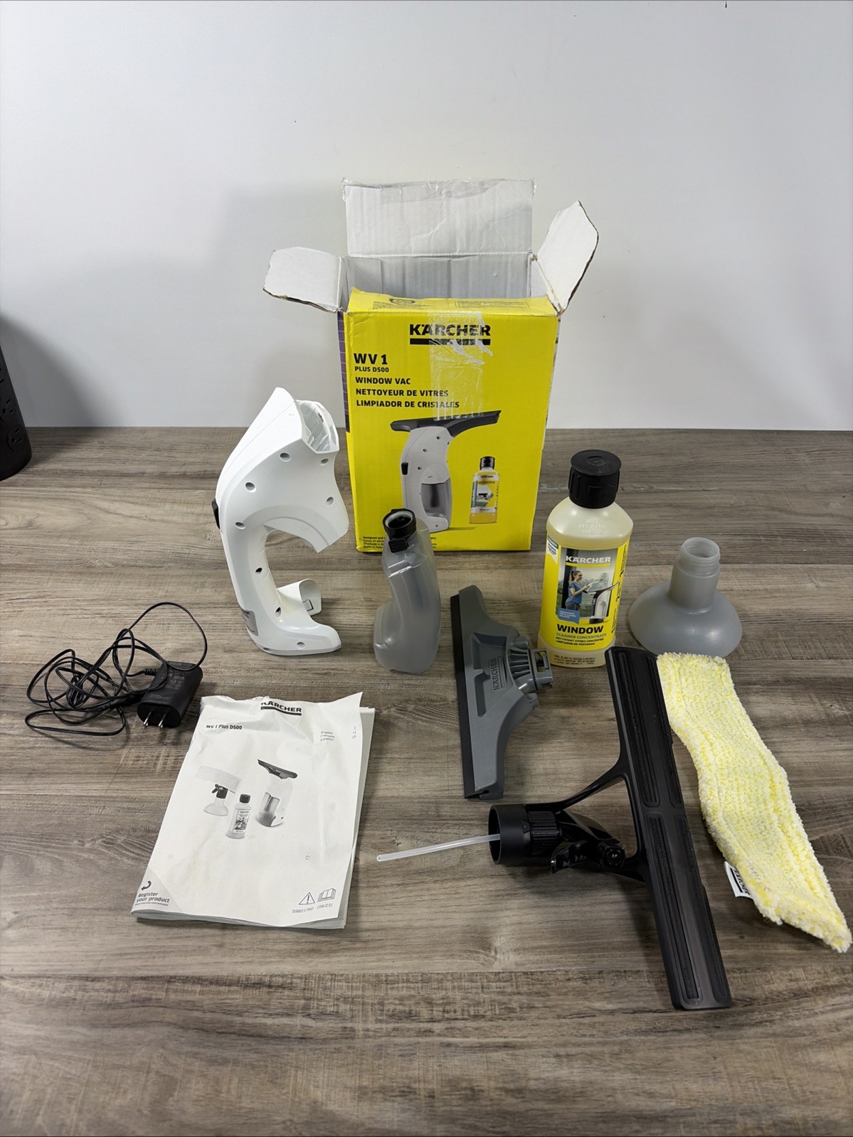 Karcher WV 1 Window Vacuum, Electric Squeegee, 1.633-609.0 - Open Box