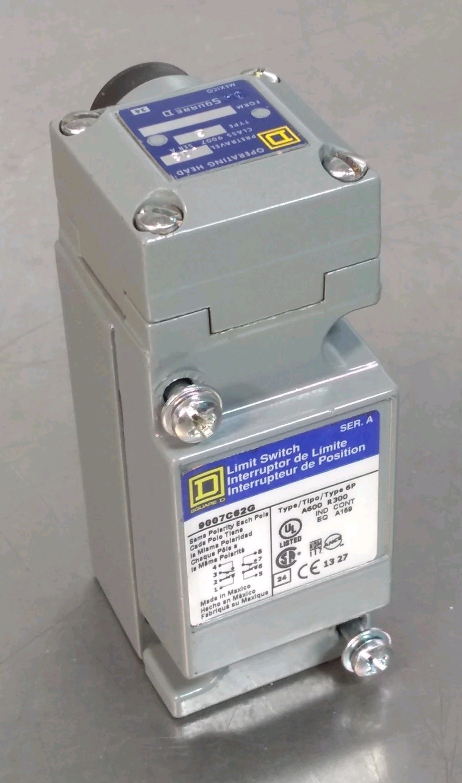 Telemecanique Sensors 9007C62G Heavy Duty Limit Switch                   Loc4D14