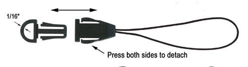 10 Cell Phone Small Black Straps with Detachable End ~ Good for Thumb Drives