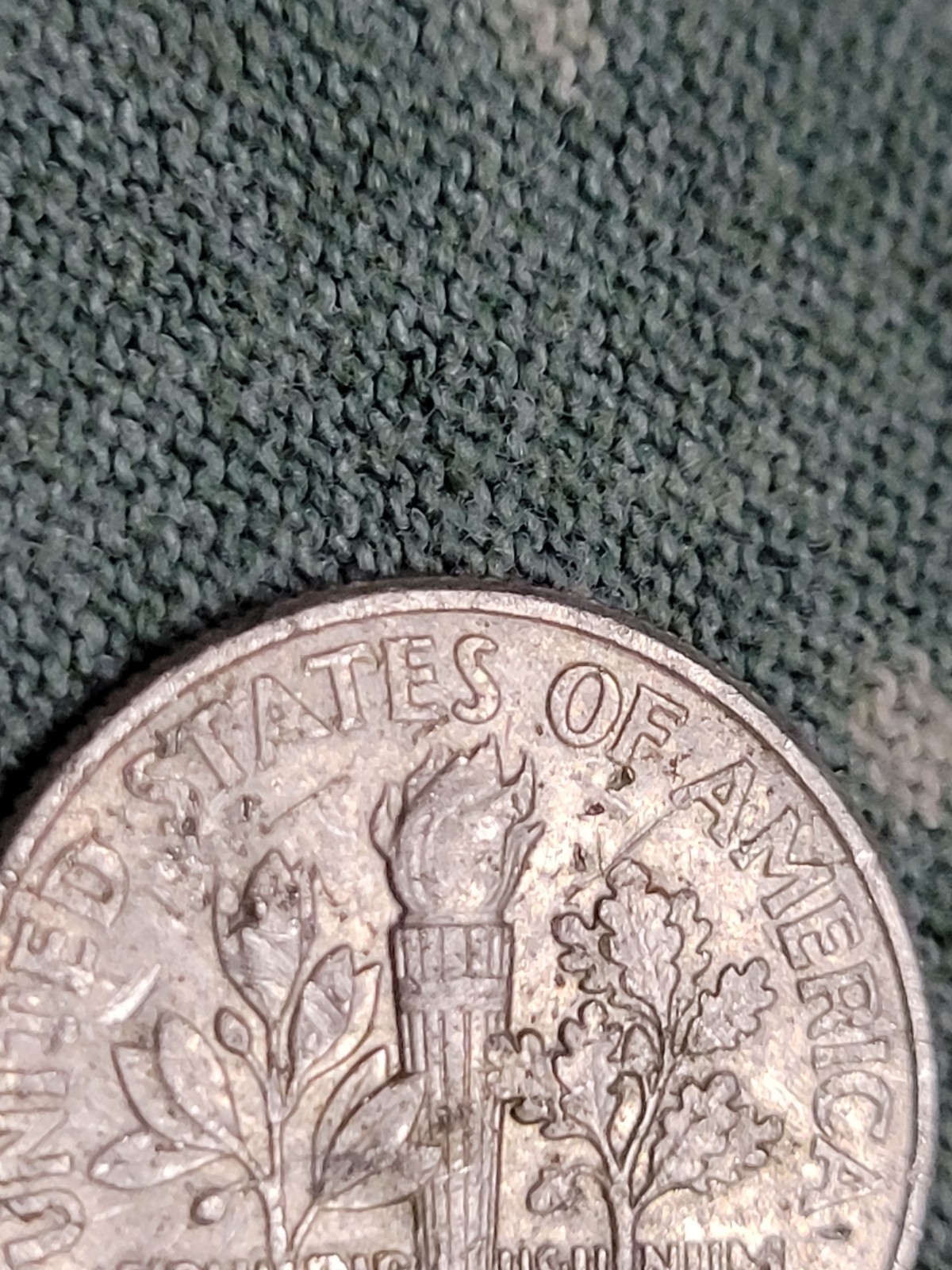 Rare Error 2012 P Dime Double Die-No Rim on Bottom-Strike through error-See pics