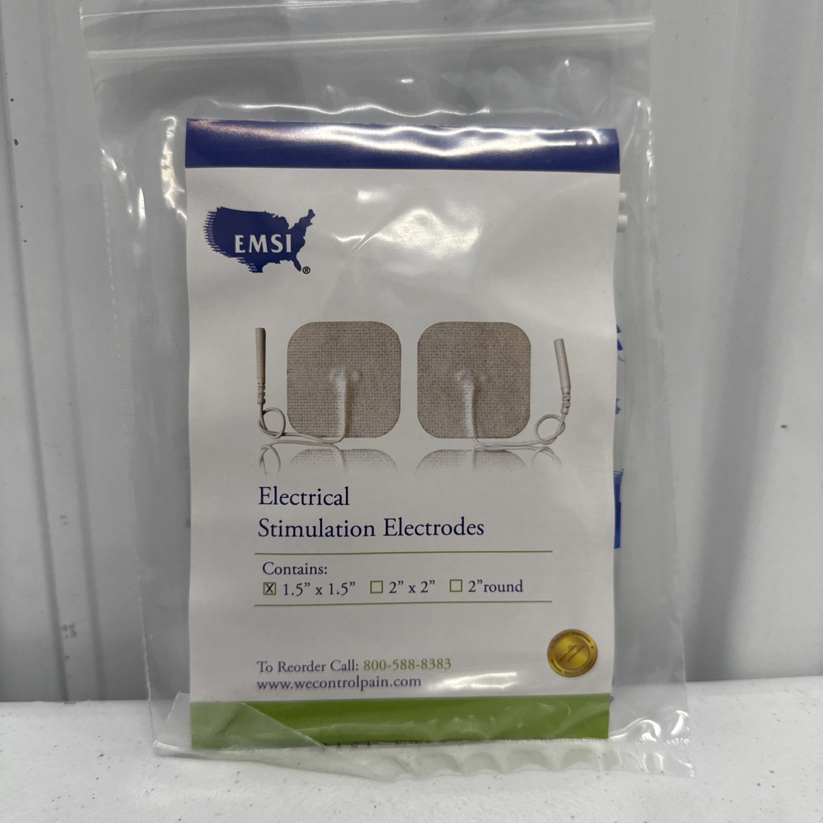 New 16 EMSI Flex-IT Electrodes Electrical tens Stimulation Replacement Pads 1.5”