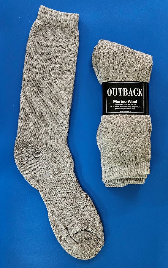 4 Pair Long Acrylic / Merino Wool Boot / Work Socks sock size 10-13 FREE SHIP