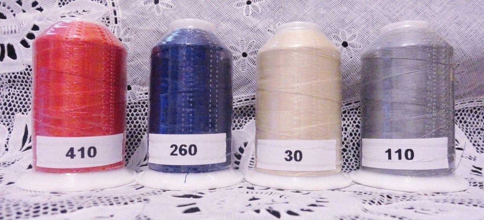 4 NEW different colors GUTERMANN miniking 100% polyester thread 1094 yd Spools