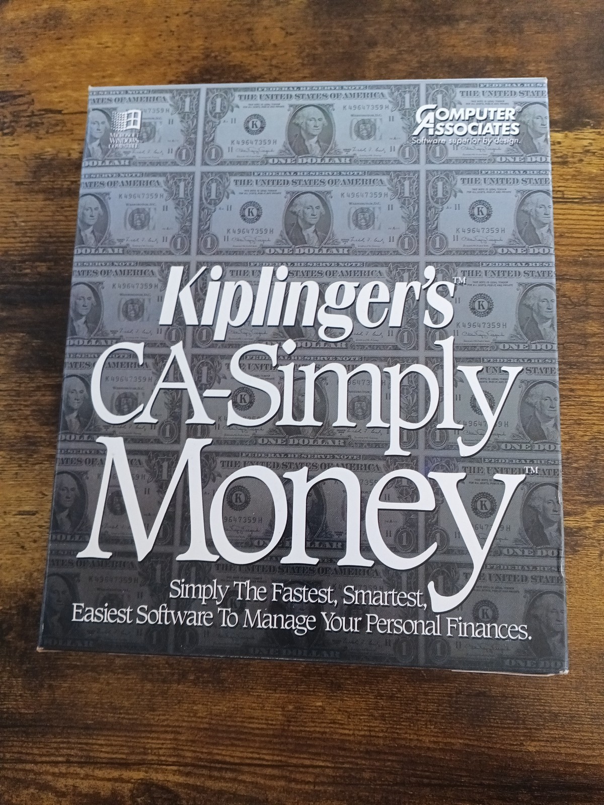 Vintage Kiplinger’s CA-Simply Money (1993) PC Software - 3.5" Floppy