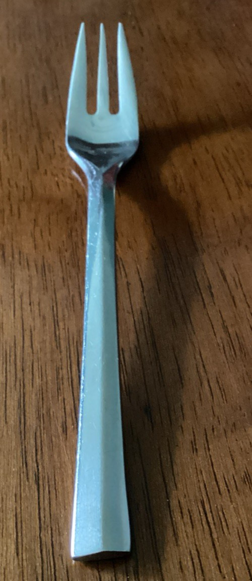 Dansk Stainless Parallel Diamond Salad Fork (s) 18/8 Korea Flatware 7 1/8" Used