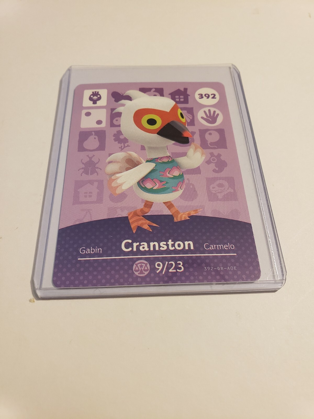 Cranston # 392 Animal Crossing Amiibo Card Horizons Series 4 MINT NEVER SCANNED!