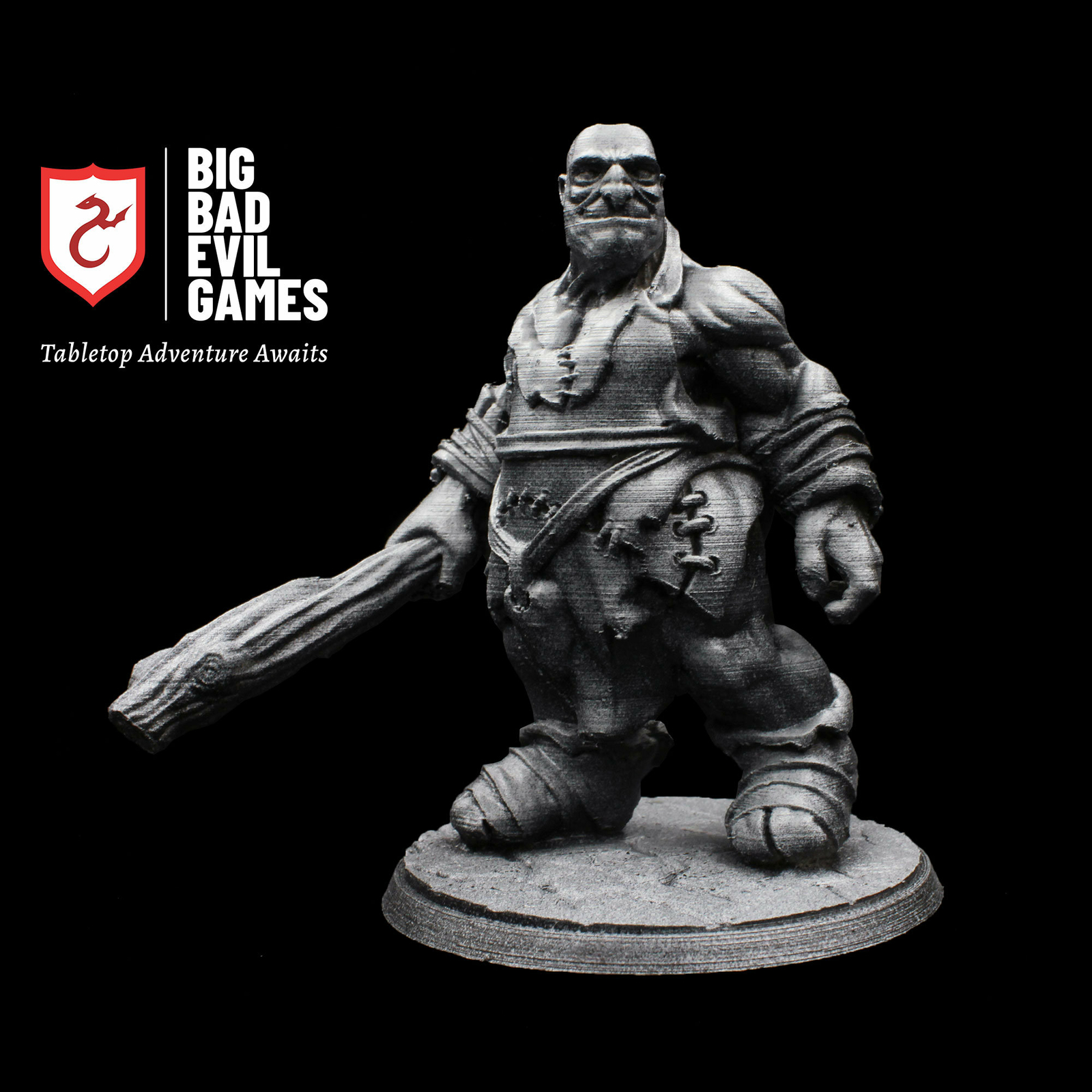 Hill Giant Miniature | Scaled for you D&D 5E campaign - 80cm (3) base size Diam.