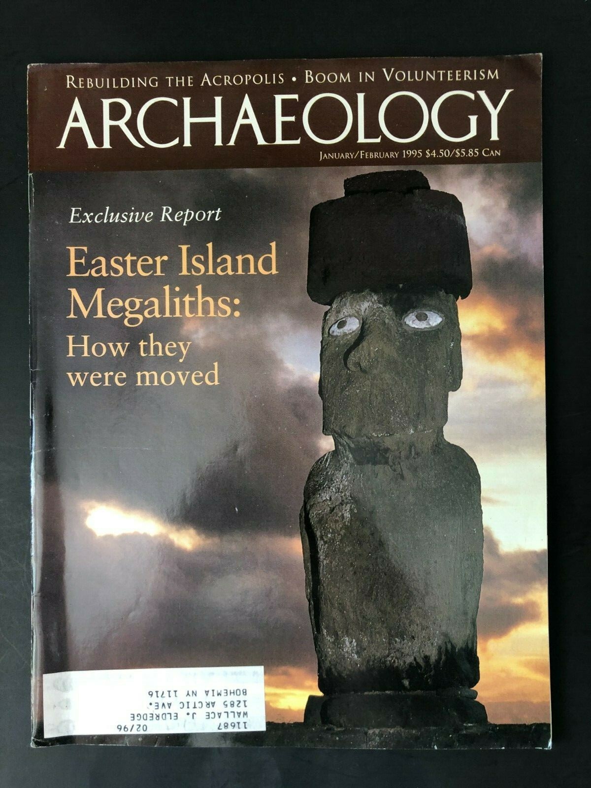 Archaeology Magazine  January/February 1995  Easter Island Megaliths