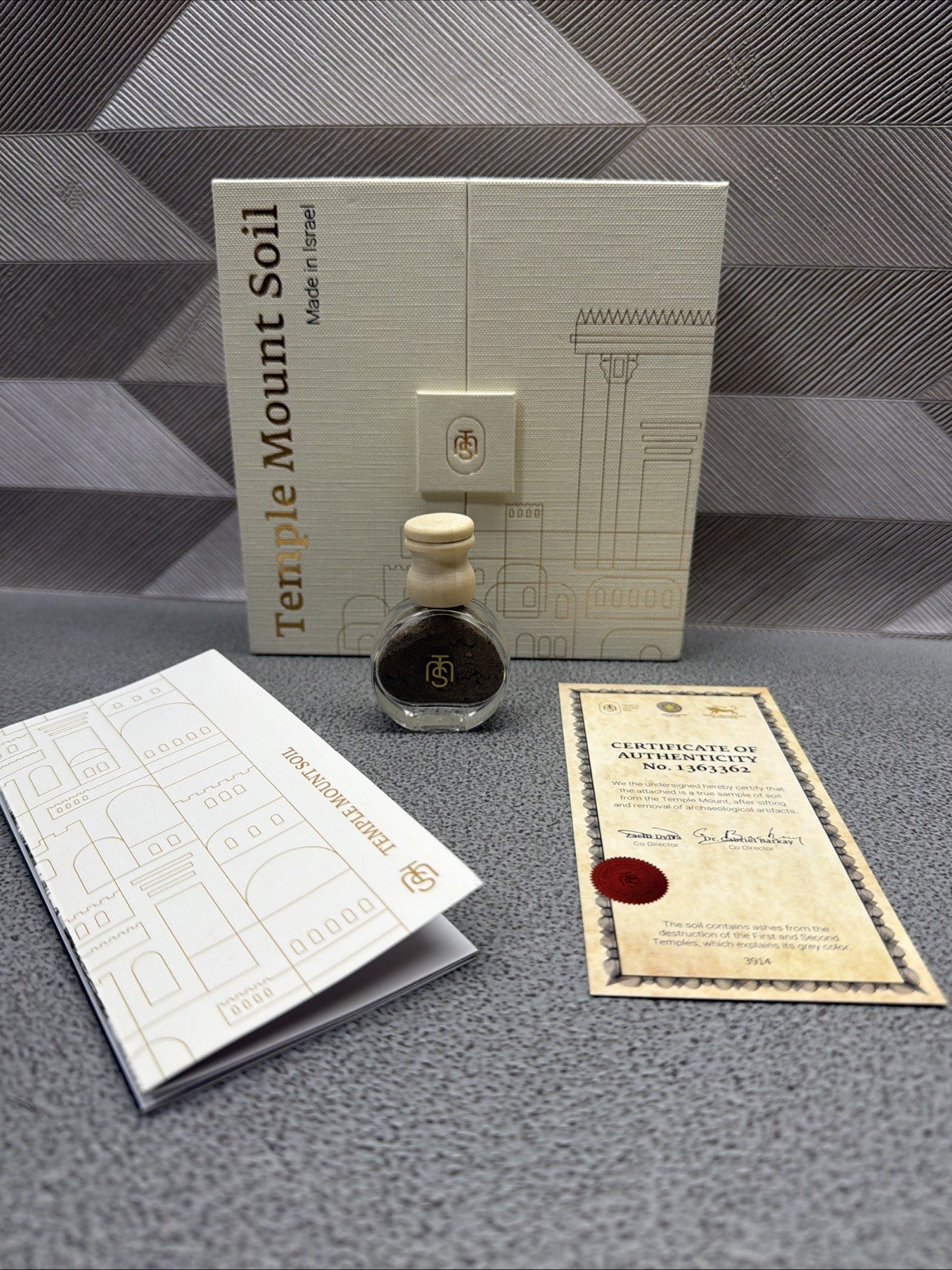 Authentic Temple Mount Sacred Soil Gift Set Holy Land Gifts from Jerusalem