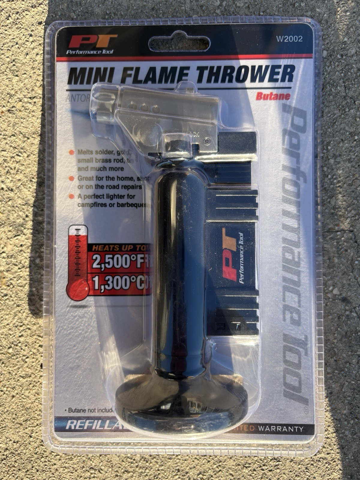 Performance Tool W2002 Jet Torch, Refillable