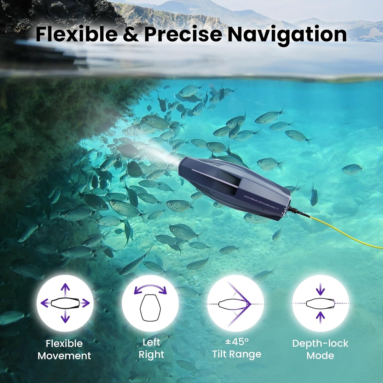 CHASING Dory Underwater Drone ROV - 1080p Full HD Real Time Viewing, APP Control