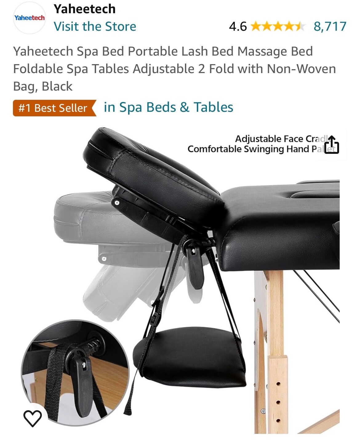 Yaheetech 610889 Massage Table - Black