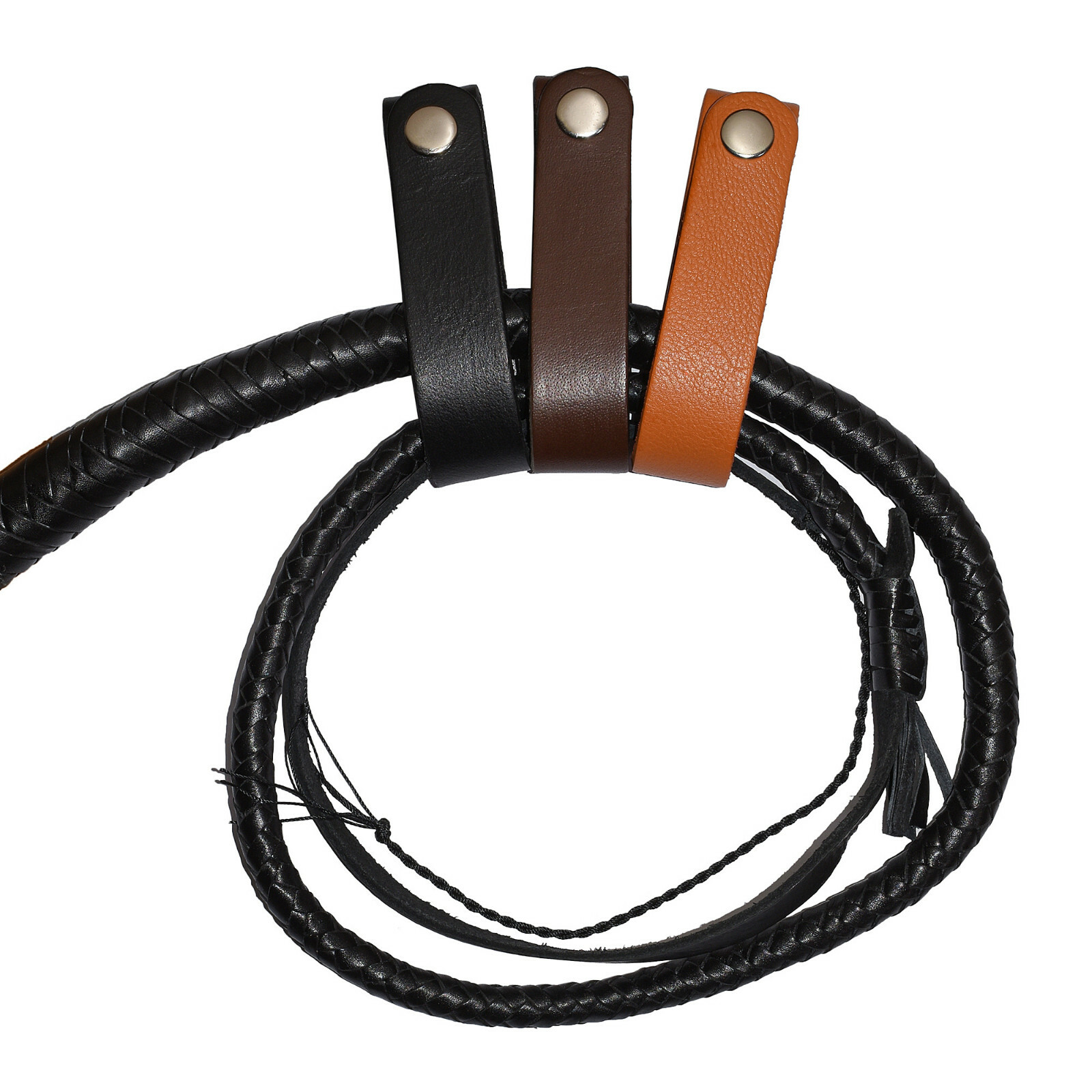 Bullwhip Holders Indiana Johnes Style Belt Holster 4.5" Long Genuine Leather