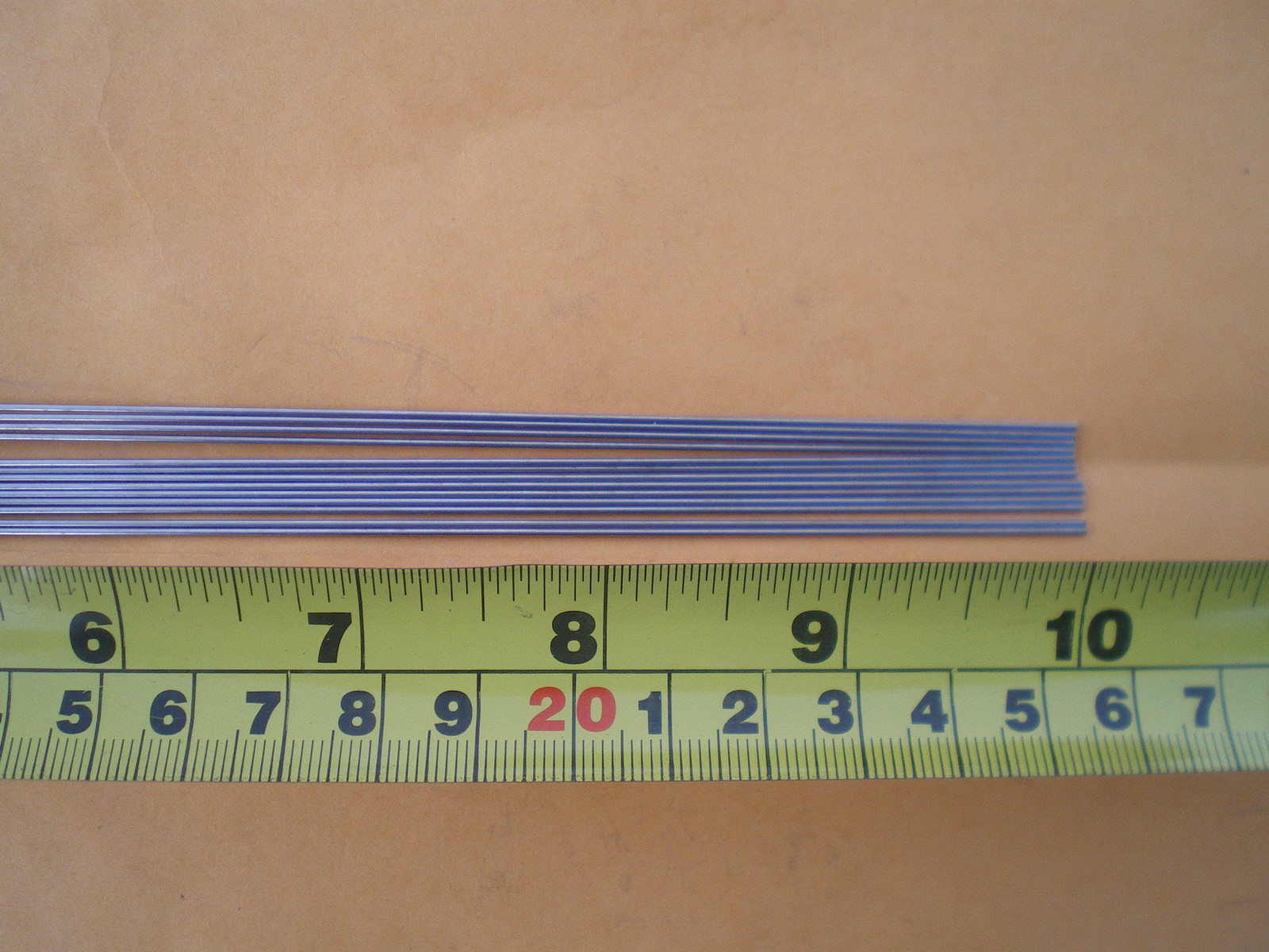 50 STAINLESS STEEL STRAIGHT LURE SHAFT WIRE FORM 0.041 X 10" INCHES LONG
