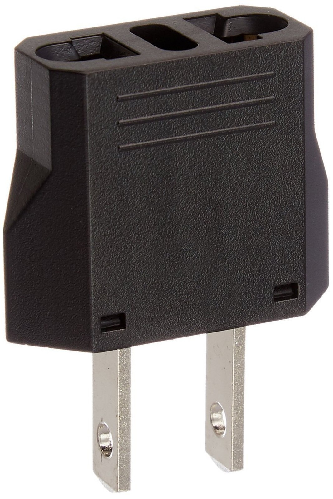 Travel Europe to USA Power Plug Adapter - 6 Pack - Round to Flat - European t...