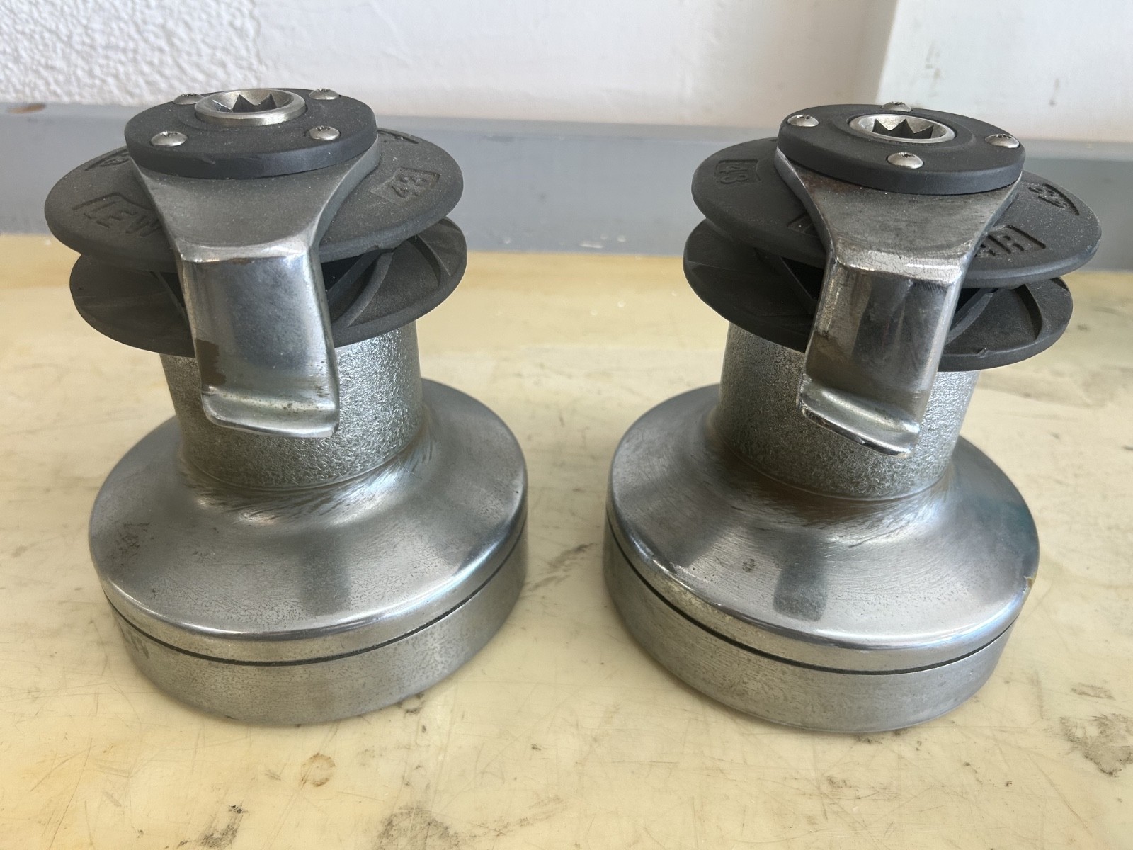 Lewmar 43 Sailboat Winch, Self-tailing, 2 speed,  chrome bronze - *SOLD AS PAIR