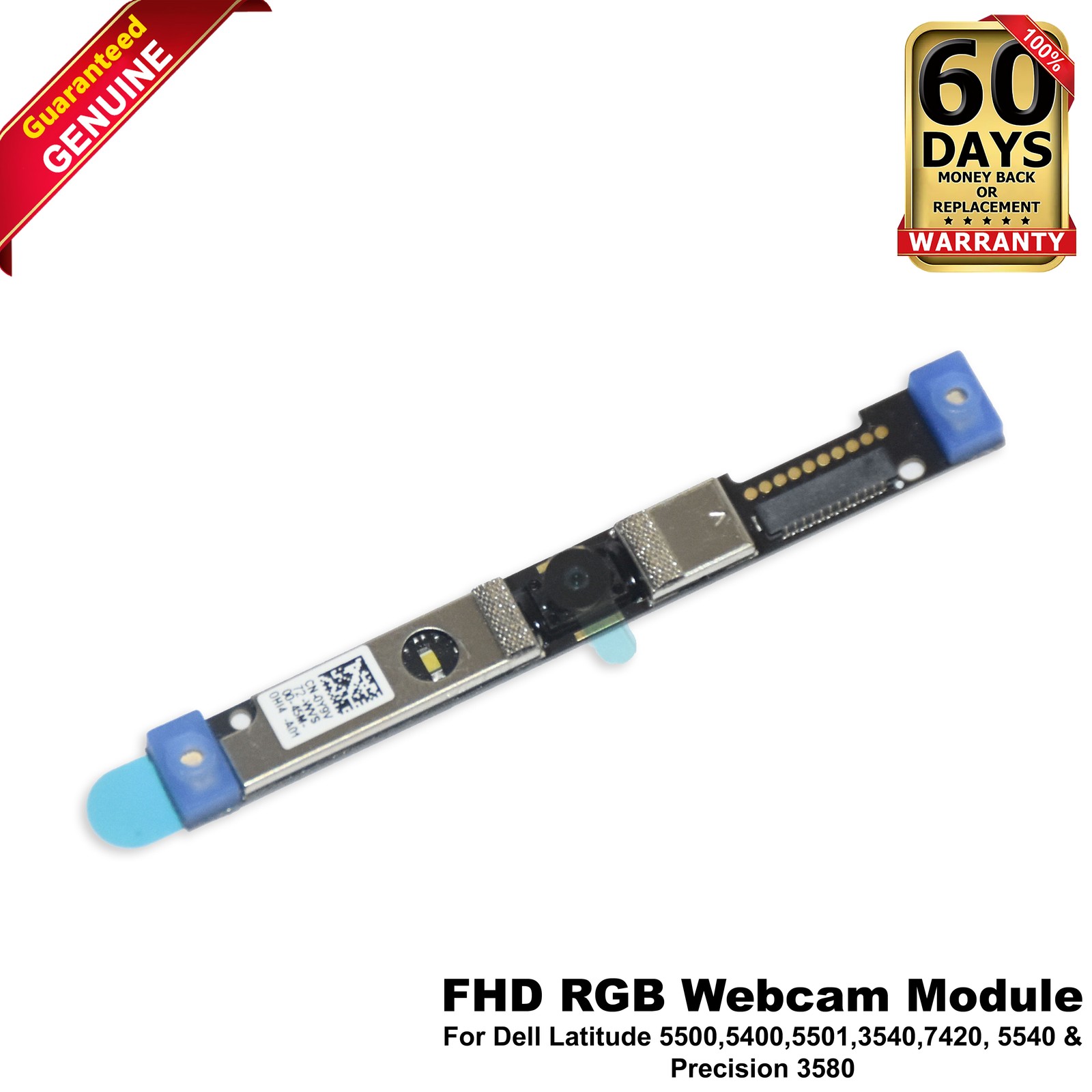 Dell Latitude 3340 Webcam Module FHD RGB Camera Y9V72 Y2HWP