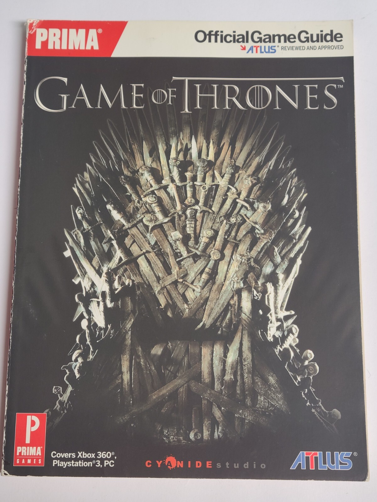 Game of Thrones Official Strategy Guide Book Prima Games Atlus PC PS3 XBox 360!