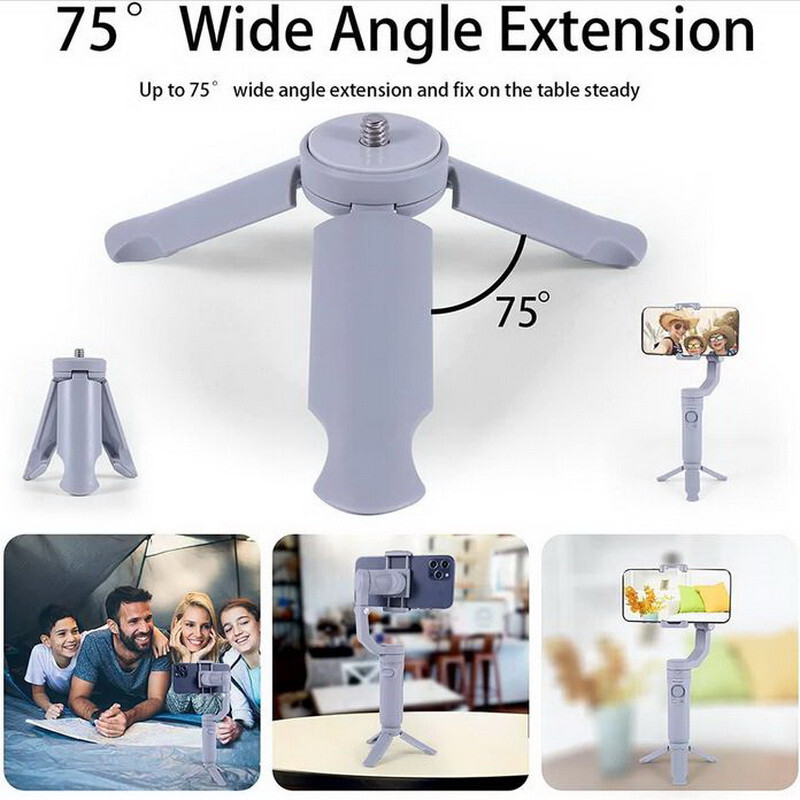 Foldable Handheld Three-axis Gimbal Stabilizer Anti-shake For Phone HQ3 USB31