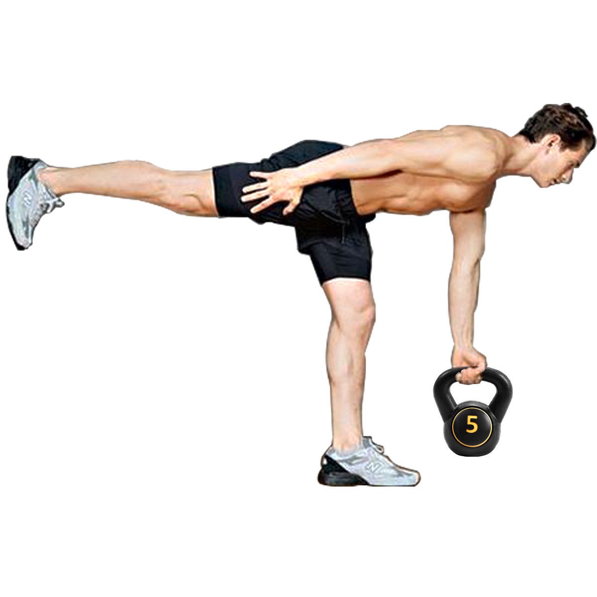 3PC Vinyl Kettlebell Kit Body Muscles Training Weights Set