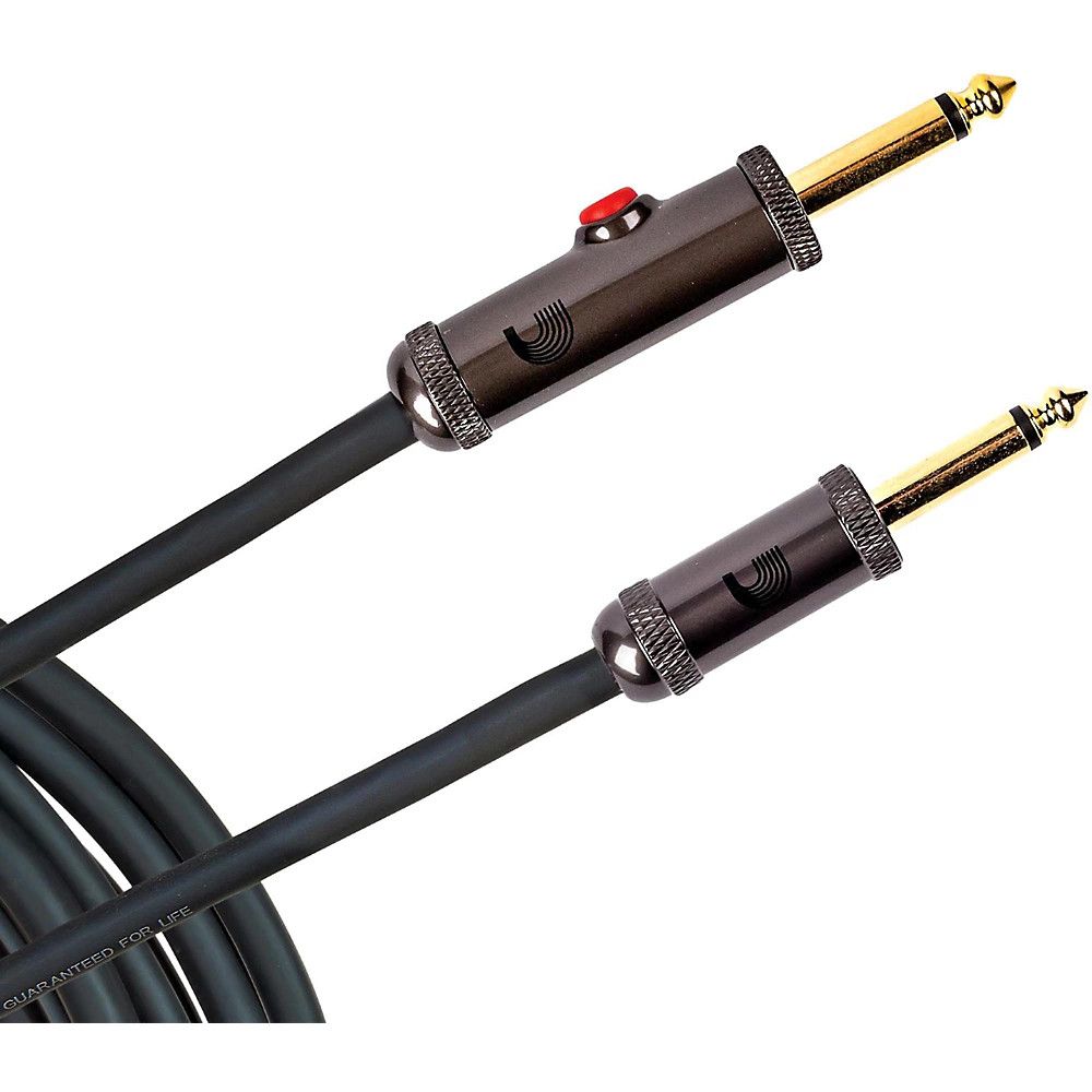 Planet Waves Circuit Breaker Instrument Cable Latching Straight Plug 10ft Blk