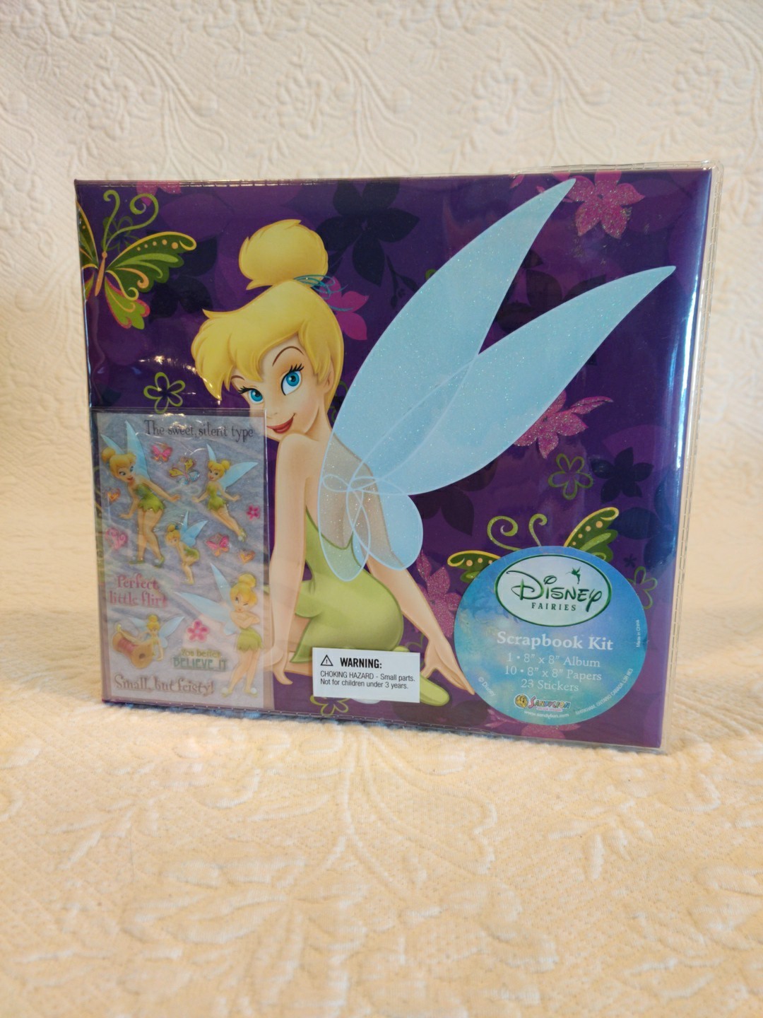 Disney Tinkerbel Fairies Scrapbook Kit 8 X 8 Stickers Paper & Album New Sealed