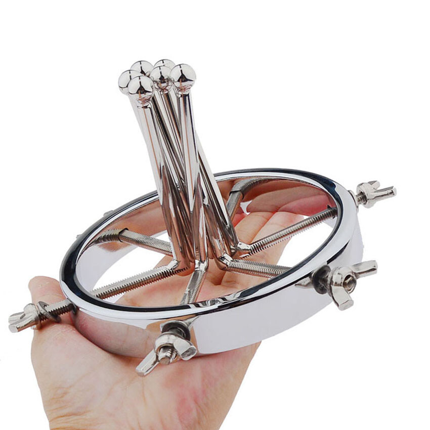 Huge Plug Extreme Spreader stretcher Vaginal Speculum Chastity Device Adjustable