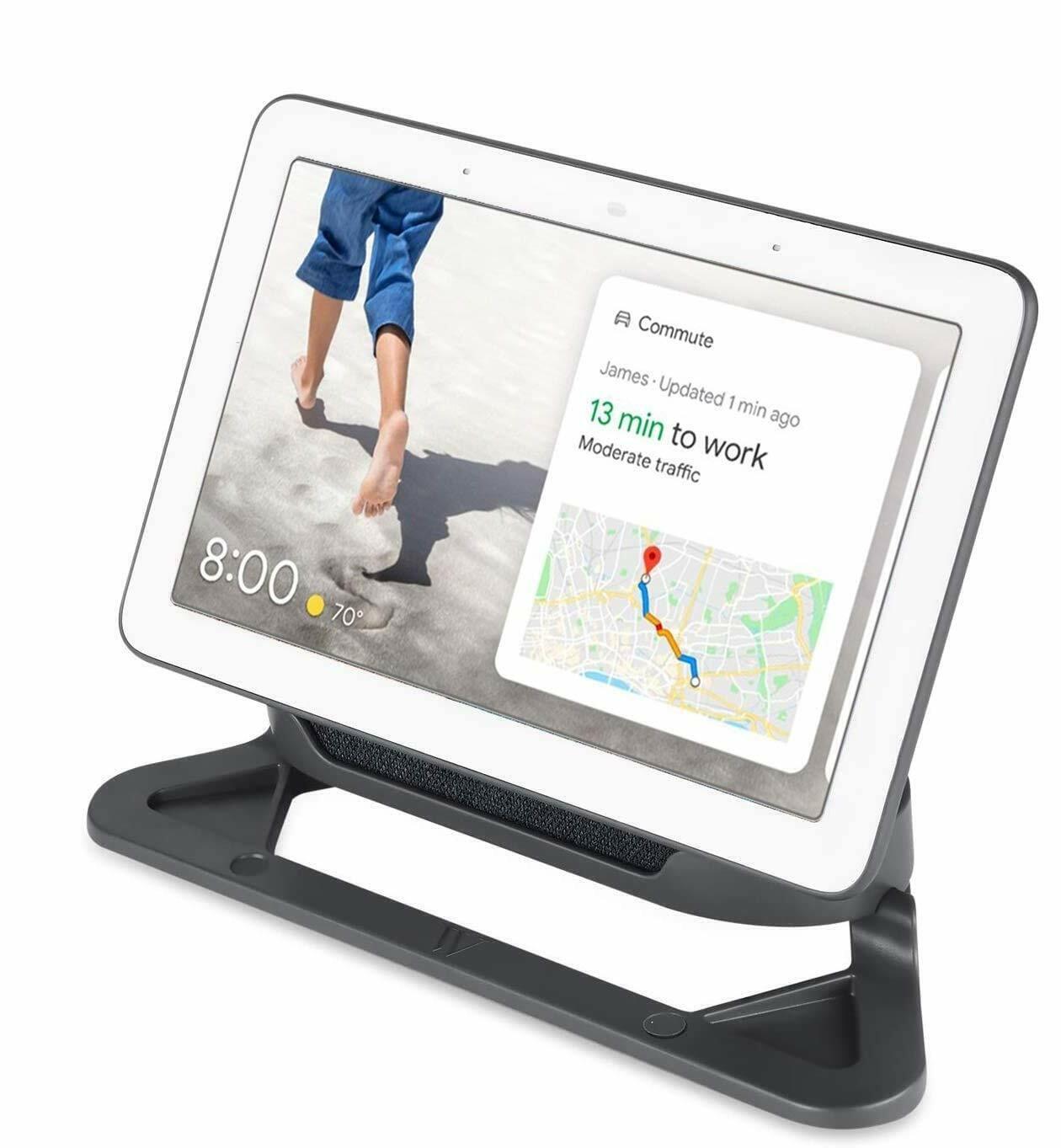 Wasserstein Adjustable Stand for Google Nest Hub Only (Charcoal)