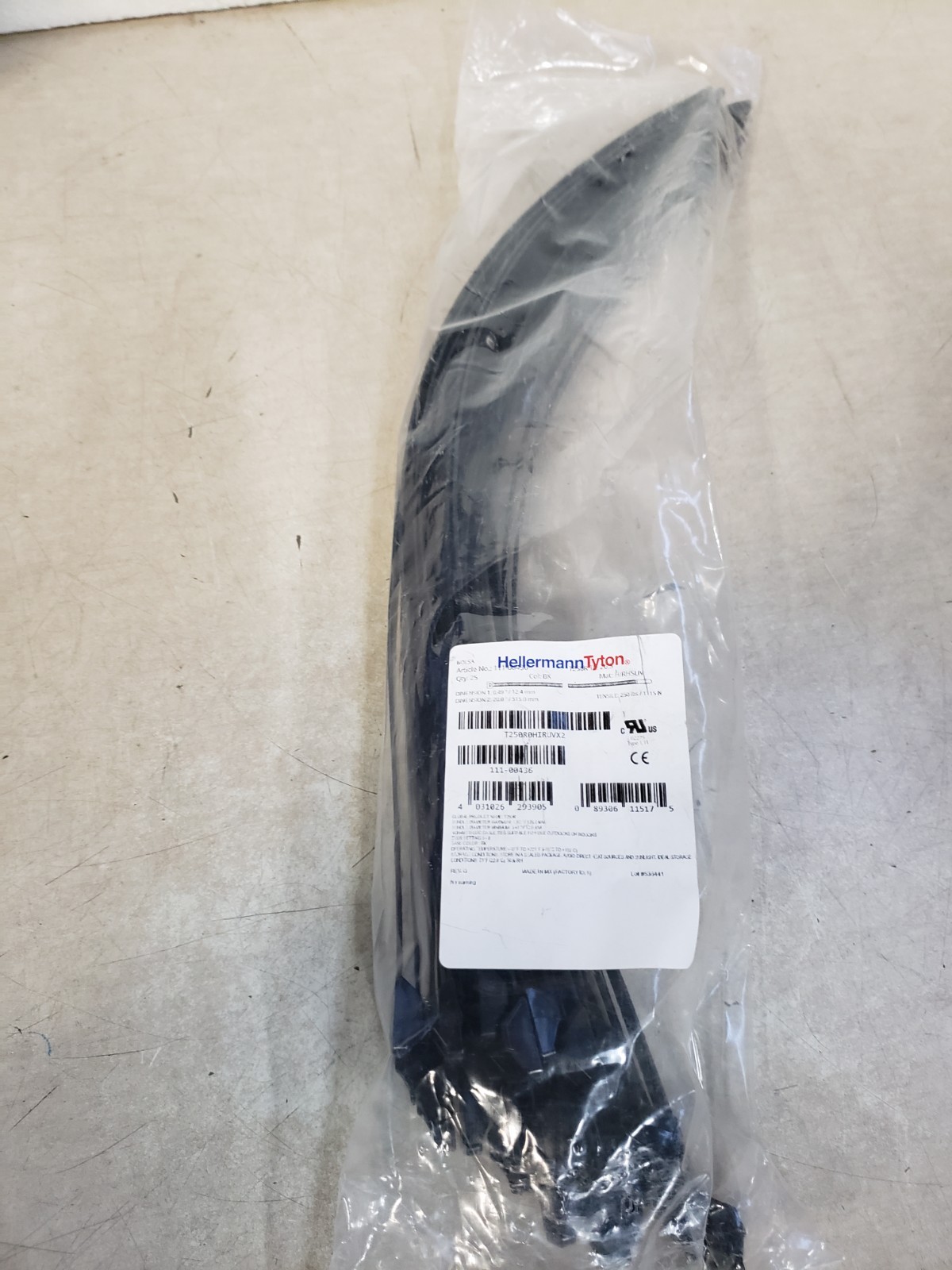 Pack of 25 - HellermannTyton Zip Ties 20" x 0.49" 111-00436