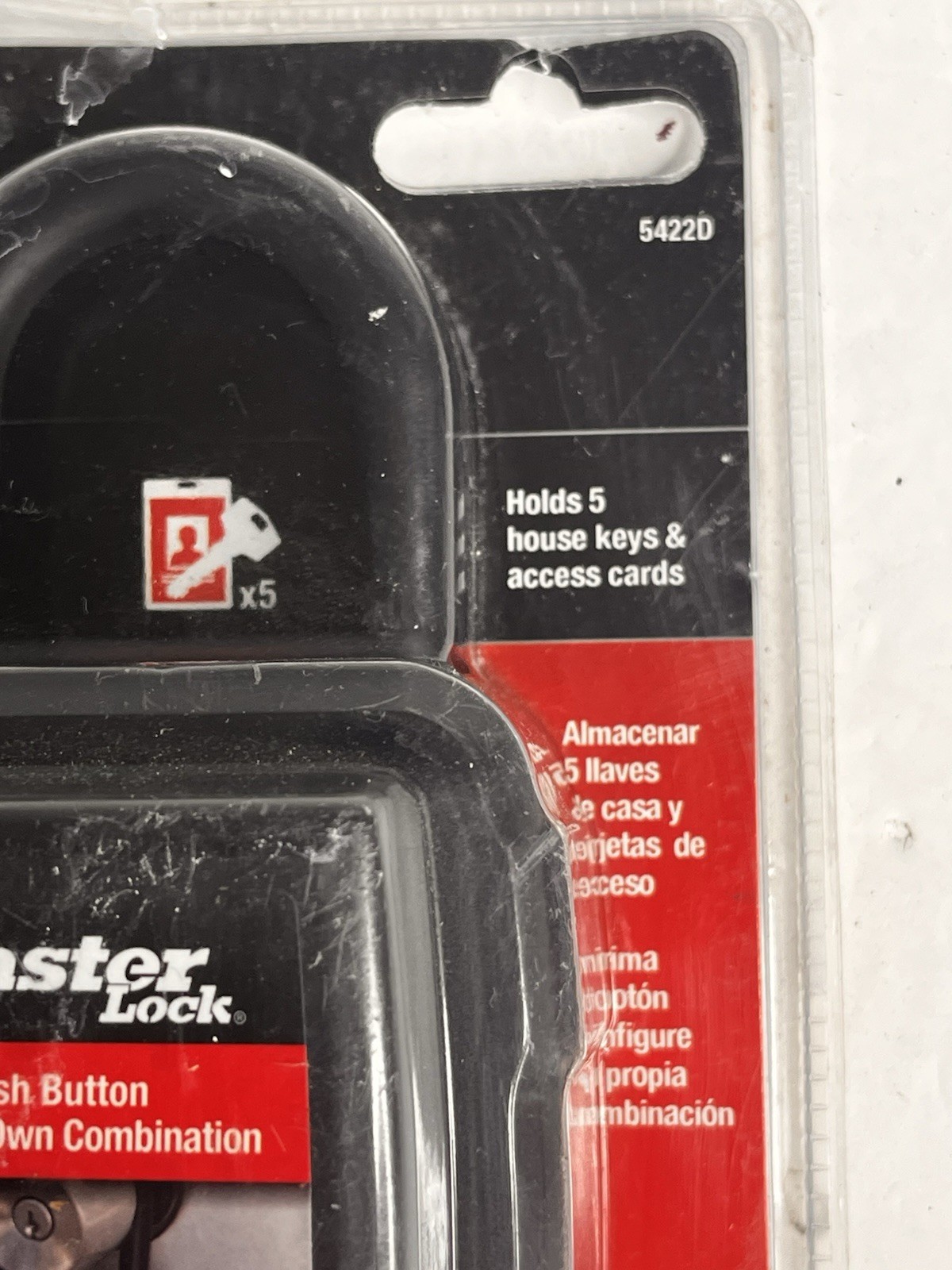 Master Lock Lock Box Combination Push Button Portable Key Safe New Open Box