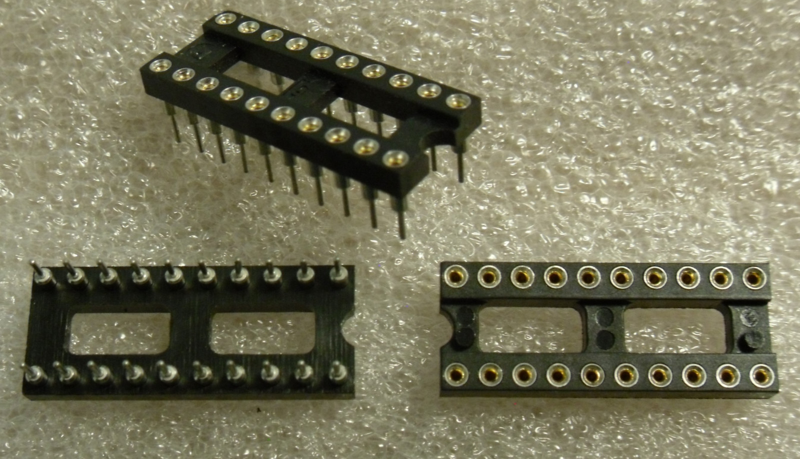 20 Pin DIP Socket - Gold Inserts Machined Pins - Samtec