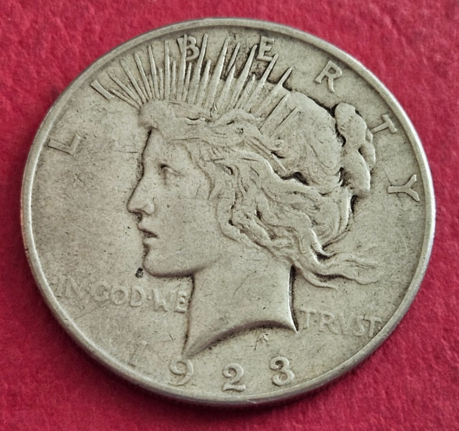 1923-D Peace Silver Dollar - Circulated