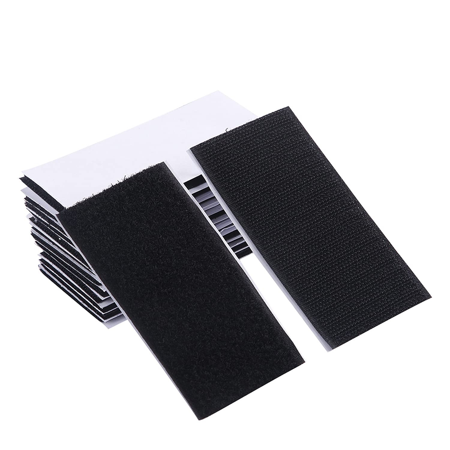 Tiras de cierre autoadhesivas de de 2 x 4 pulgadas, color negro