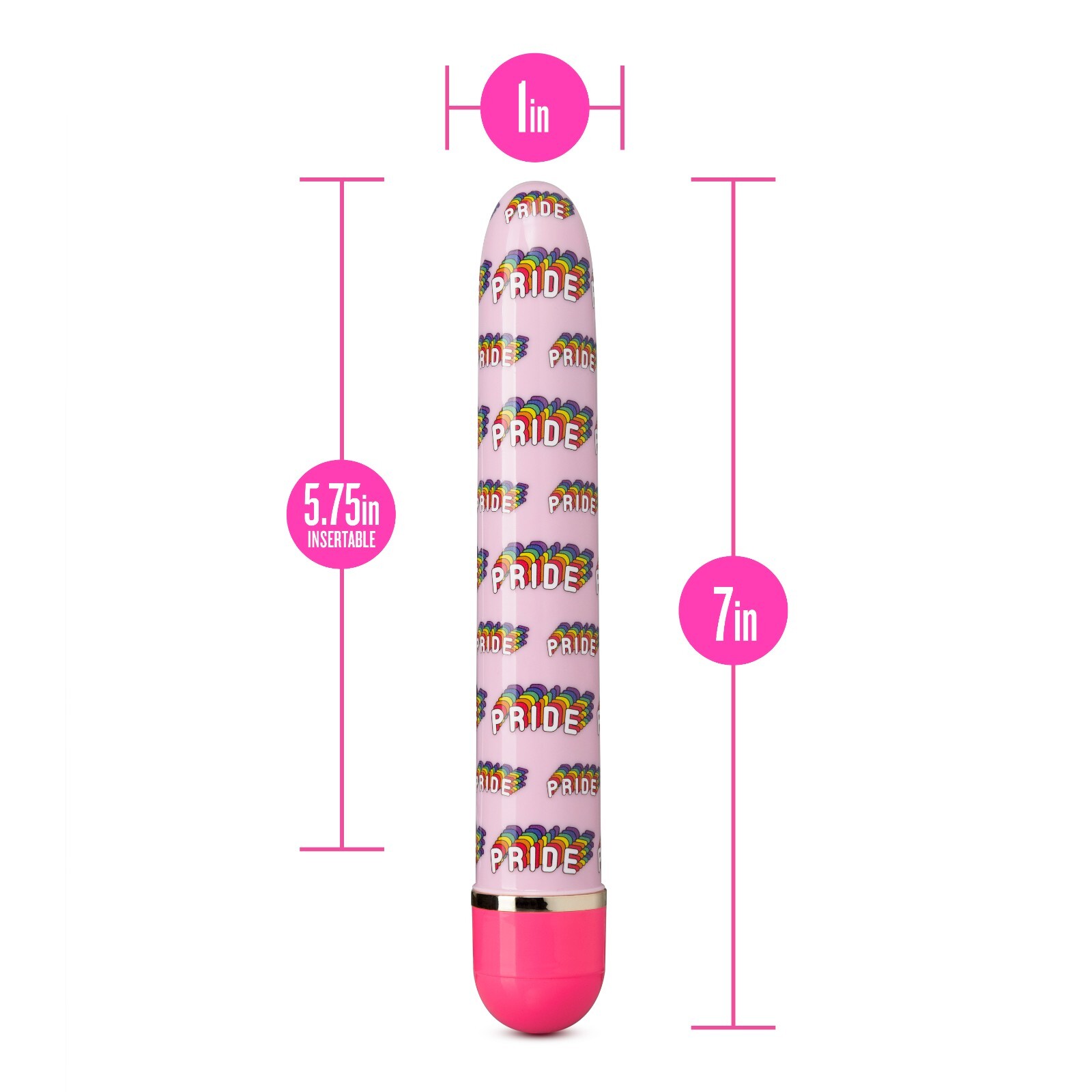 Blush The Collection 7'' Adjustable Multi-Speed Vibrations Waterproof Vibrator