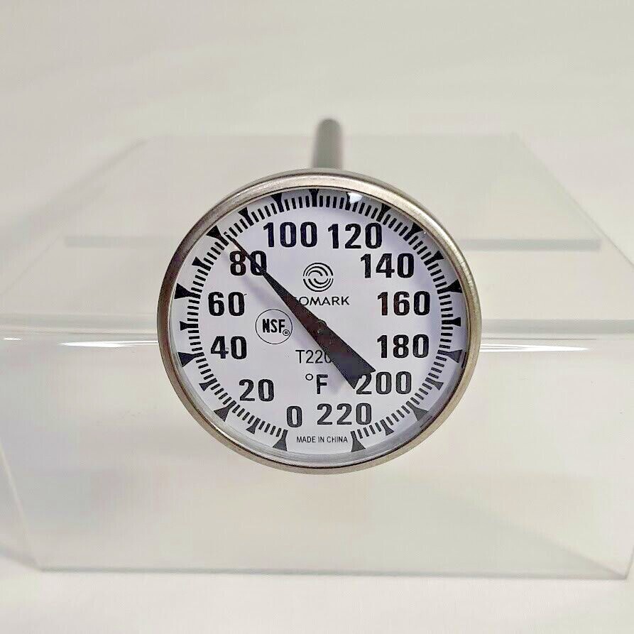 Comark 1 3/4" Dial Thermometer NSF 0-220 Lab/Food Service/AC/Heat-Rerfrig *NEW*