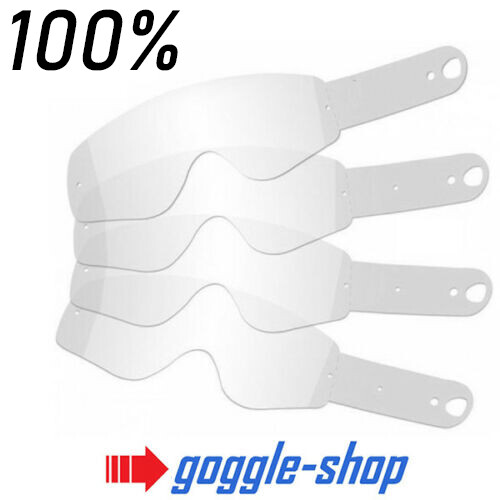 GOGGLE-SHOP MOTOCROSS GOGGLE TEAR-OFFS to fit 100% ARMEGA / ARMATIC GOGGLES