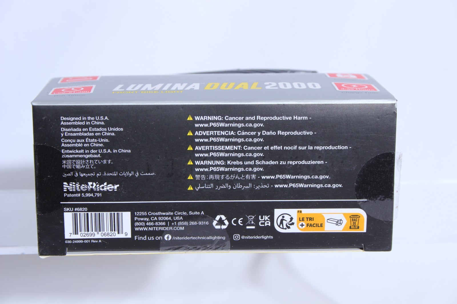 NiteRider Lumina Dual 2000 Headlight
